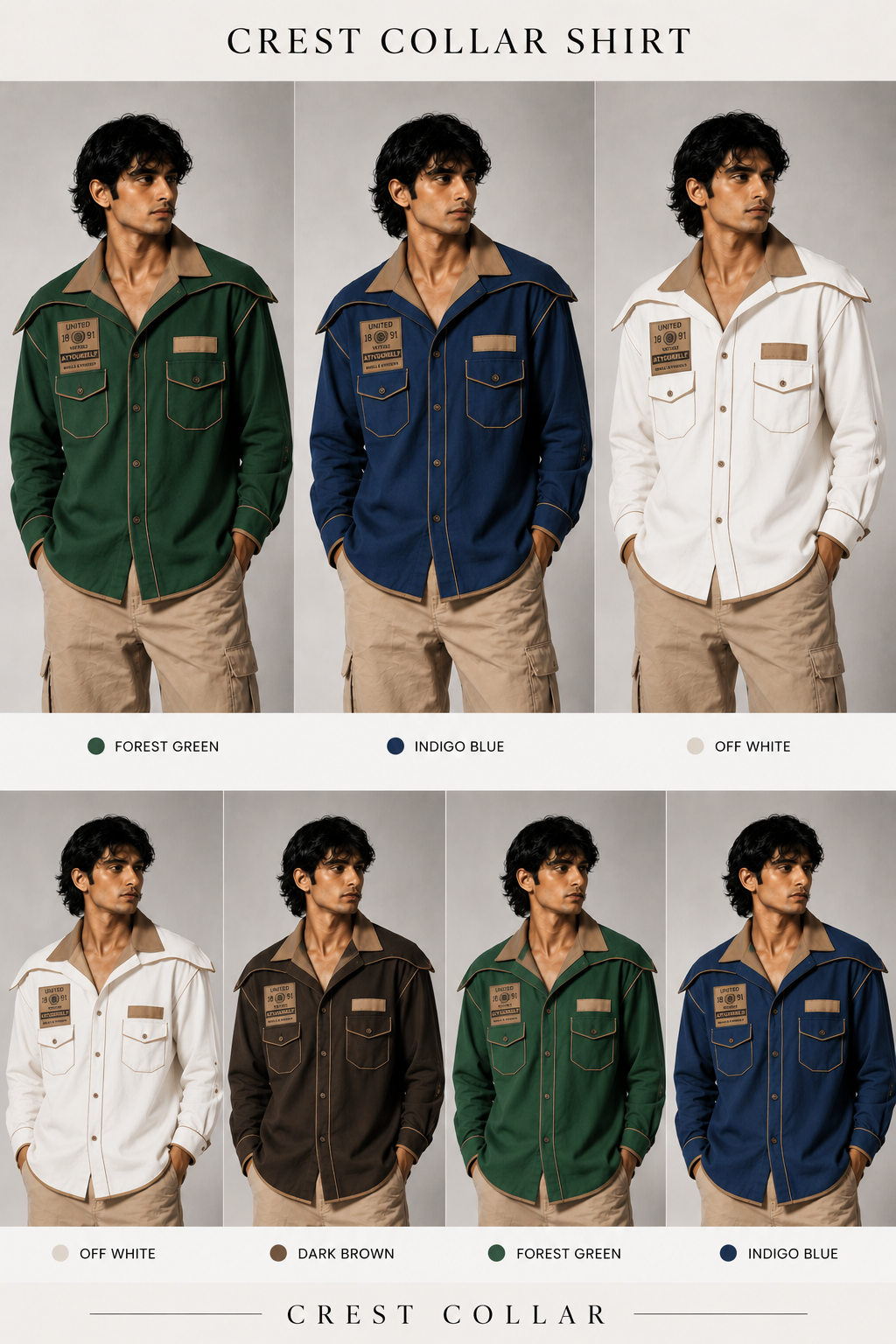 Crest Collar Shirt